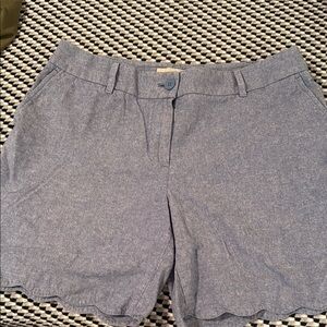 Talbots Blue Chambray Shorts.